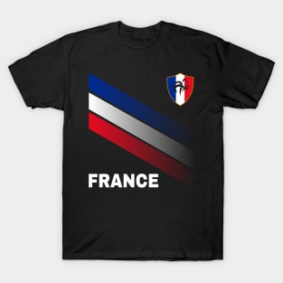 Vintage France Sunflower Flag France Soccer Lover T-Shirt